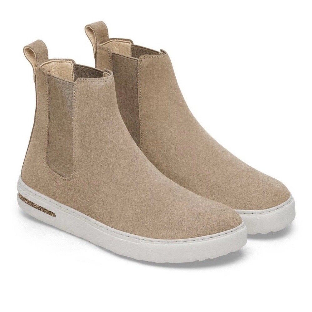 Birkenstock Bend Chelsea Suede Sneaker Boot Taupe Unisex Sz 40 M7-7.5 W9-9.5 New